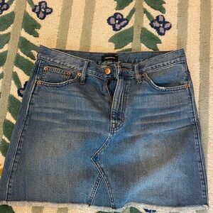 J. Crew Classic Blue Denim Jean Mini Skirt